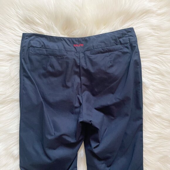 VTG Ralph Lauren Blue Lace-up Front Sailor Y2K Coyote Ugly Bell Bottom Pants - Picture 4 of 5